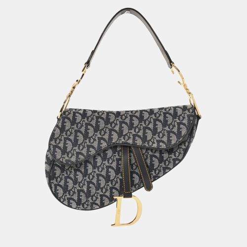 Dior Saddle Navy Trotter Canvas Bag - Dior - Modalova