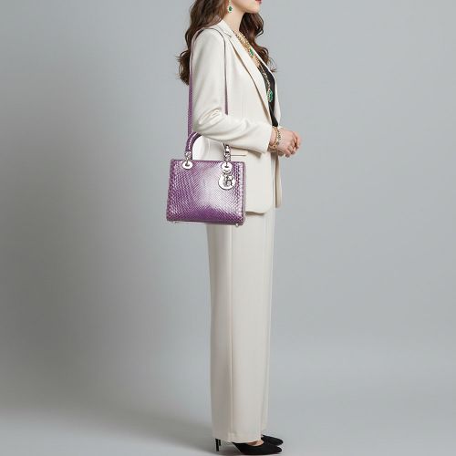 Lady Medium Python Tote - Dior - Modalova