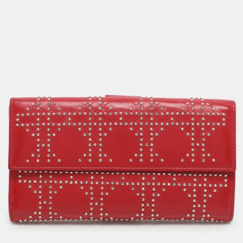 Studded Cannage Leather Bifold - Dior - Modalova