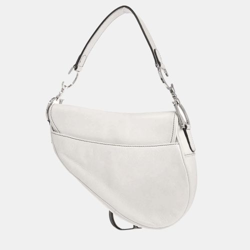 Christian Saddle Small Leather Shoulder Bag - Dior - Modalova