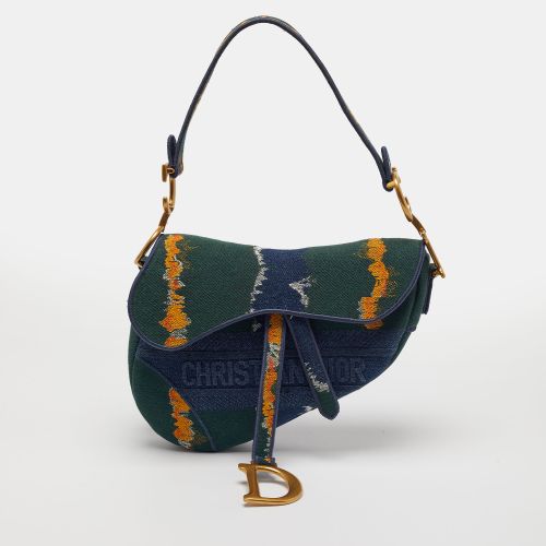 Saddle Tie Dye Denim Shoulder Bag - Dior - Modalova