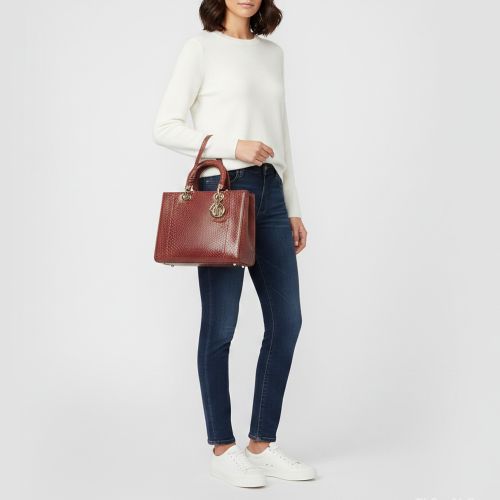 Lady Large Python Tote - Dior - Modalova