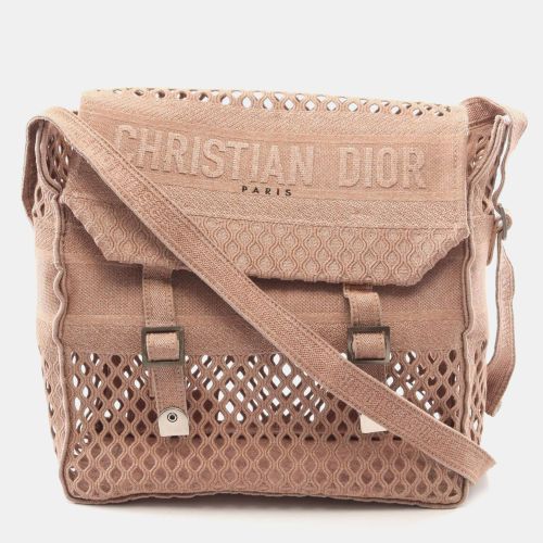 Camp Medium Embroidered Mesh Canvas Messenger Bag - Dior - Modalova