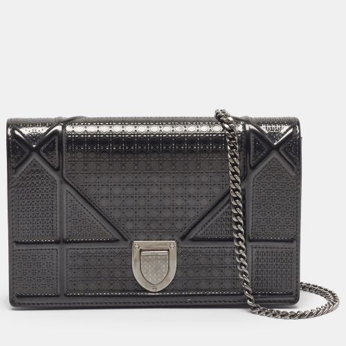Ama Microcannage Patent Leather Wallet on Chain - Dior - Modalova