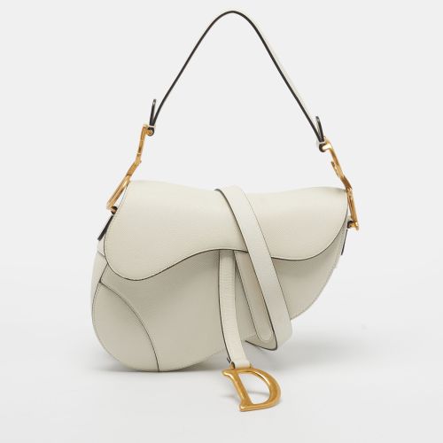 Saddle Medium Leather Shoulder Bag - Dior - Modalova