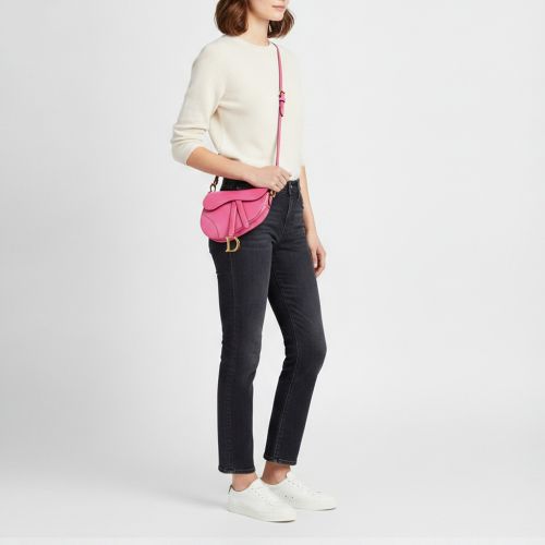 Saddle Mini Leather Shoulder Bag - Dior - Modalova