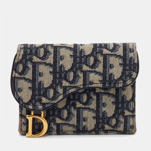 Saddle Bloom Oblique Canvas Card Case - Dior - Modalova