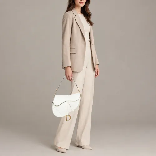 Saddle Leather Shoulder Bag - Dior - Modalova