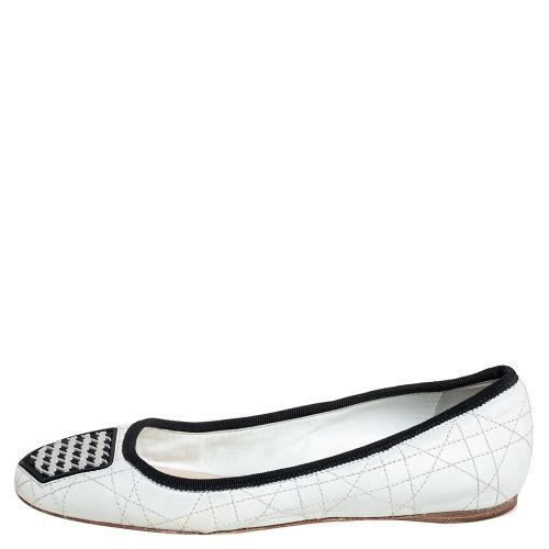 Size 36.5 Leather and Rubber Ballet Flats - Dior - Modalova