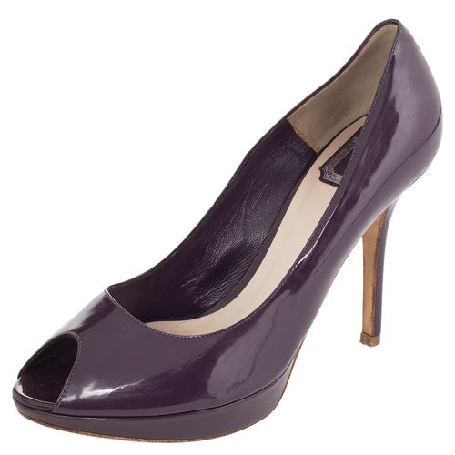 Dior Purple Patent Leather Peep Toe Pumps Size 39 - Dior - Modalova