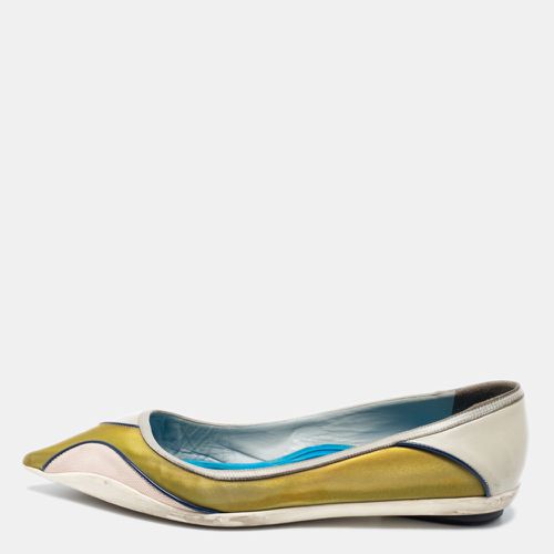 Dior Multicolor Fabric And Leather Ballet Flats Size 36 - Dior - Modalova