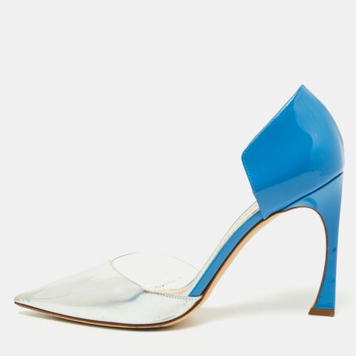 Dior Blue/Silver Patent Leather D'orsay Pumps Size 40 - Dior - Modalova