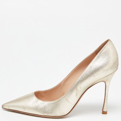 Dior Gold Leather Pointed Toe Pumps Size 38 - Dior - Modalova