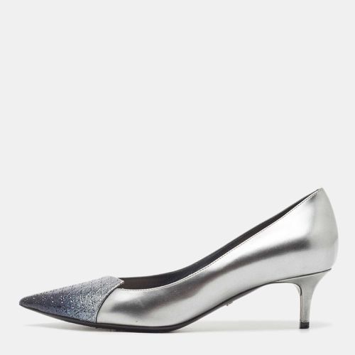 Dior Grey Patent Cannage Pointed Toe Pumps Size 37 - Dior - Modalova