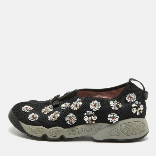 Dior Black Embellished Mesh Fusion Sneakers Size 36 - Dior - Modalova