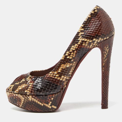 Python Miss Peep-Toe Platform Pumps Size 38 - Dior - Modalova