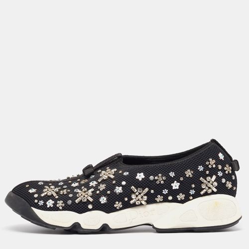 Dior Black Embellished Mesh Fusion Sneakers Size 39 - Dior - Modalova