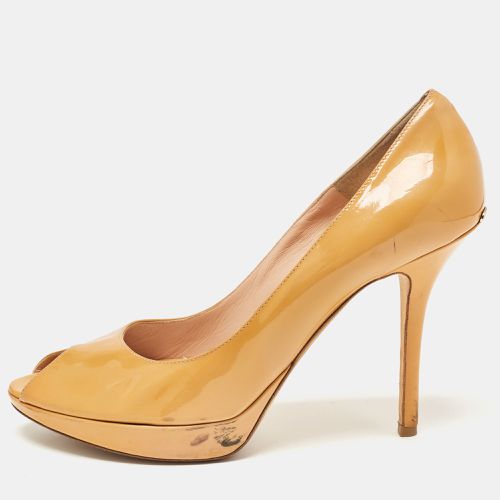 Mustard Patent Leather Miss Pumps Size 41 - Dior - Modalova