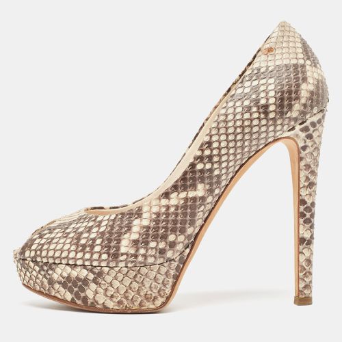 Dior Brown/Beige Python Miss Dior Pumps Size 40.5 - Dior - Modalova