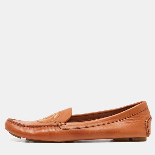 Dior Orange Leather Slip On Loafers Size 37 - Dior - Modalova