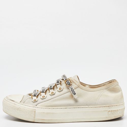 Dior Cream Canvas Walk'n'Dior Sneakers Size 38.5 - Dior - Modalova