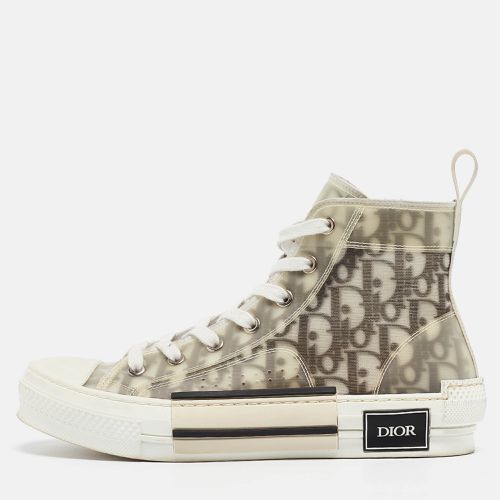 Dior Grey/White Mesh and Rubber B23 High Top Sneakers Size 38 - Dior - Modalova