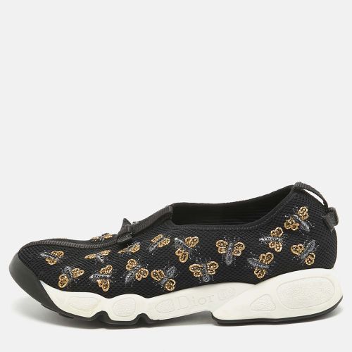 Dior Black Bee Embellished Mesh Fusion Sneakers Size 38.5 - Dior - Modalova