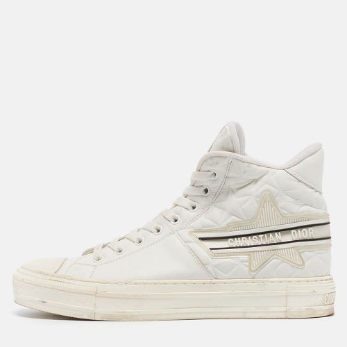 Dior White Star Embossed Leather Walk'n'Dior Sneakers Size 39 - Dior - Modalova