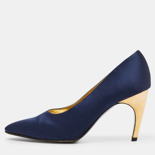 Dior Blue Satin Pointed Toe Pumps Size 38 - Dior - Modalova