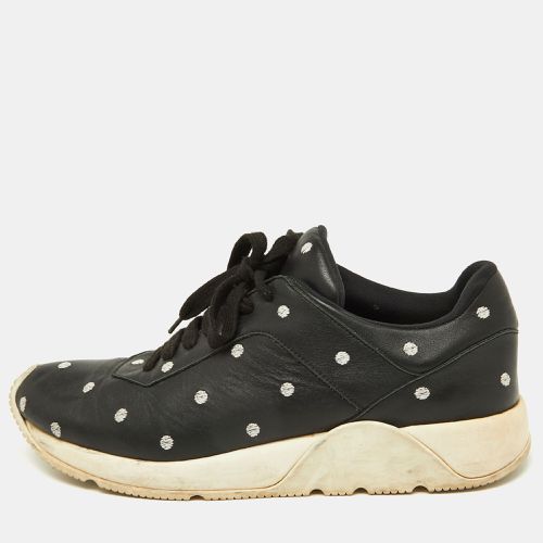 Dior Black Leather Polka Dot Low Top Sneakers Size 41 - Dior - Modalova