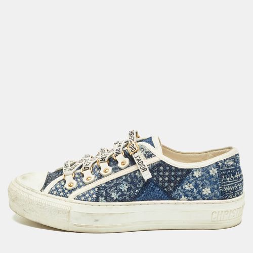 Dior Blue Denim Patchwork Walk'n'Dior Sneakers Size 37 - Dior - Modalova