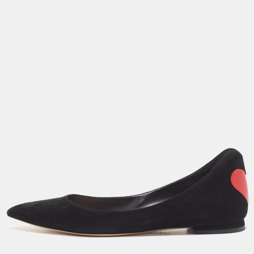 Dior Black Suede Pointed Toe Ballet Flats Size 40 - Dior - Modalova