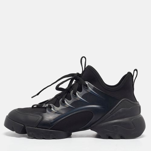 Dior Black Leather and Neoprene D-Connect Lace Up Sneakers Size 37.5 - Dior - Modalova