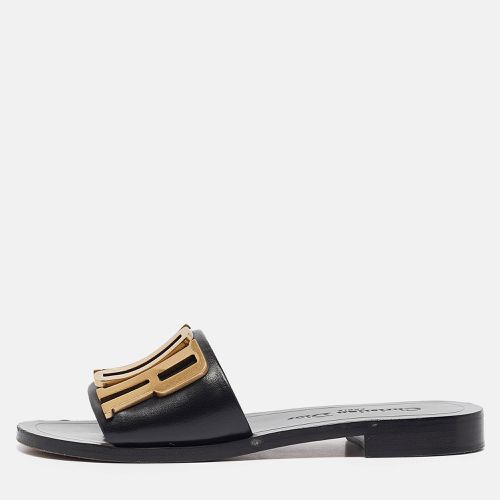 Dior Black Leather Dior Evolution Flat Slides Size 34 - Dior - Modalova