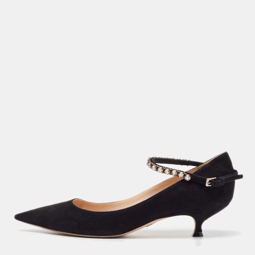 Dior Black Suede Mary Jane Pumps Size 38.5 - Dior - Modalova