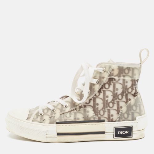 Dior Grey/Transparent PVC and Mesh B23 High Top Sneakers Size 39 - Dior - Modalova