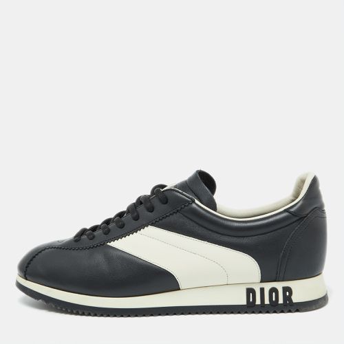 Dior Black/White Leather Diorun Low Top Sneakers Size 40.5 - Dior - Modalova