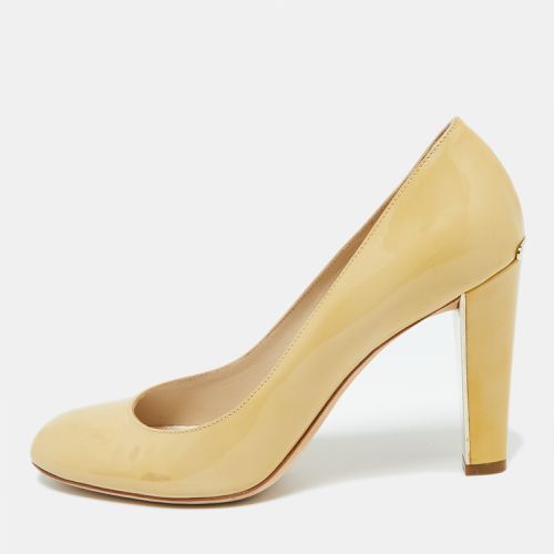 Dior Beige Patent Leather Round Toe Pumps Size 38 - Dior - Modalova