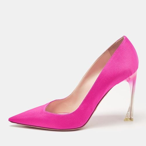 Dior Pink Canvas Pointed Toe Pumps Size 39.5 - Dior - Modalova