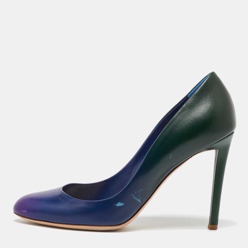 Dior Blue/Green Leather Round Toe Pumps Size 40 - Dior - Modalova