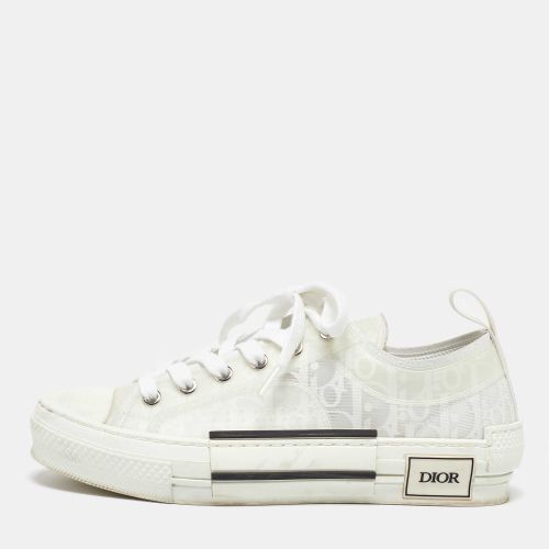 Dior White Oblique Mesh and Rubber B23 Low Top Sneakers Size 37.5 - Dior - Modalova