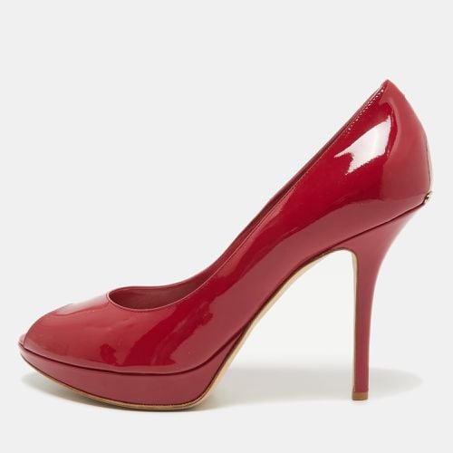 Dior Red Patent Leather Miss Dior Peep Toe Pumps Size 41 - Dior - Modalova