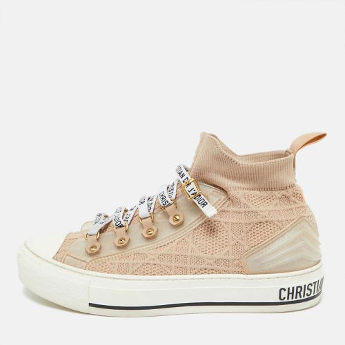 Dior Beige Knit Fabric Walk'n'Dior High Top Sneakers Size 37 - Dior - Modalova