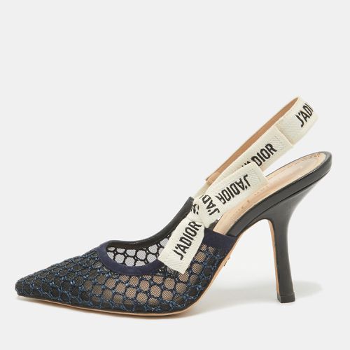 Dior Navy Blue Mesh and Suede J'Adior Pumps Size 37 - Dior - Modalova