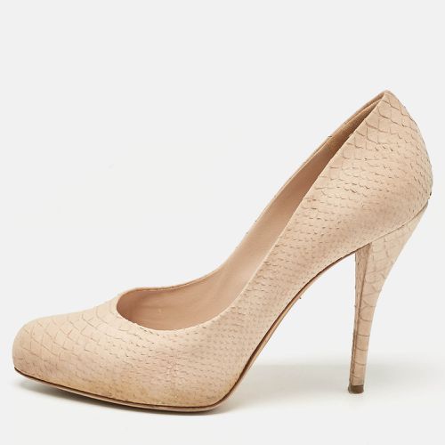 Dior Beige Embossed Python Round Toe Pumps Size 42 - Dior - Modalova