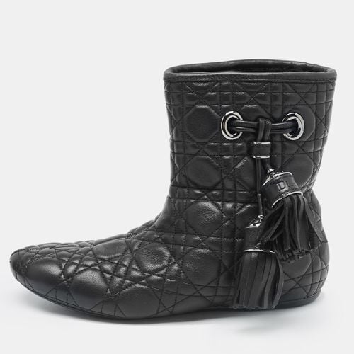 Cannage Quilted Leather Tassel Snow Boots Size 38 - Dior - Modalova