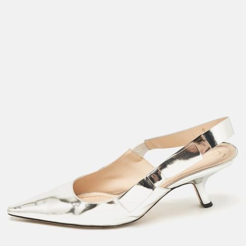 Dior Silver Leather Sweet-D Slingback Pumps Size 40.5 - Dior - Modalova