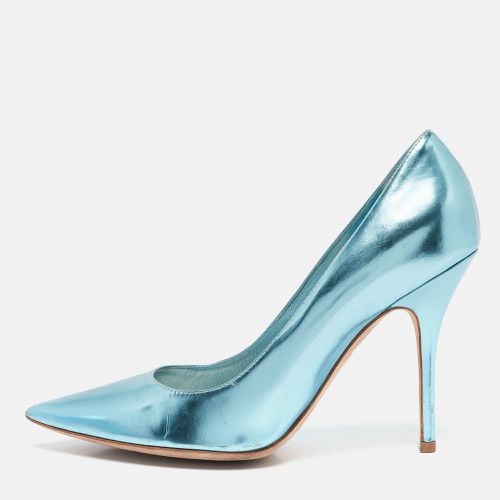 Dior Metallic Blue Leather Cherie Pumps Size 38.5 - Dior - Modalova