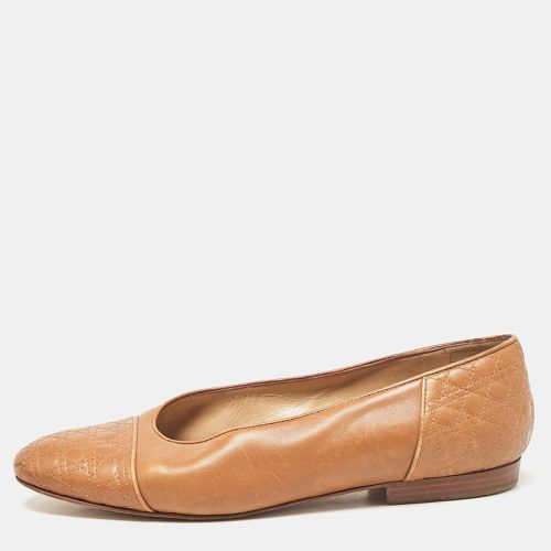 Dior Brown Quilted Cannage Leather Ballet Flats Size 39 - Dior - Modalova