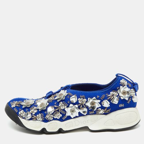 Dior Blue Mesh Embellished Fusion Slip On Sneakers Size 35 - Dior - Modalova